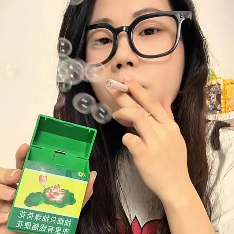 Bubble Machine Outdoor - 창의적인 플라스틱 담배갑 모양 패러디 버블