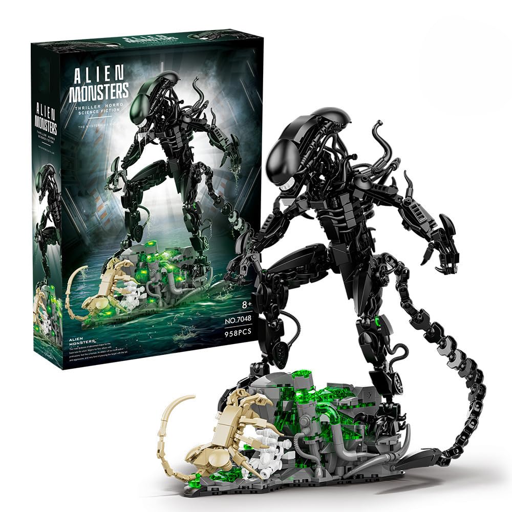 Xenomorph Kids Toys - 958PCS 외계인 괴물 빌딩 블록 세트