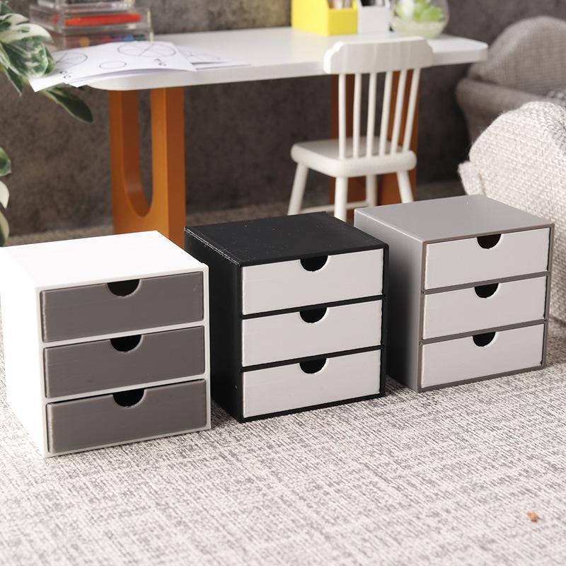 Kids Toys Drawers - 나무 인형의 집 책장 서랍장 1