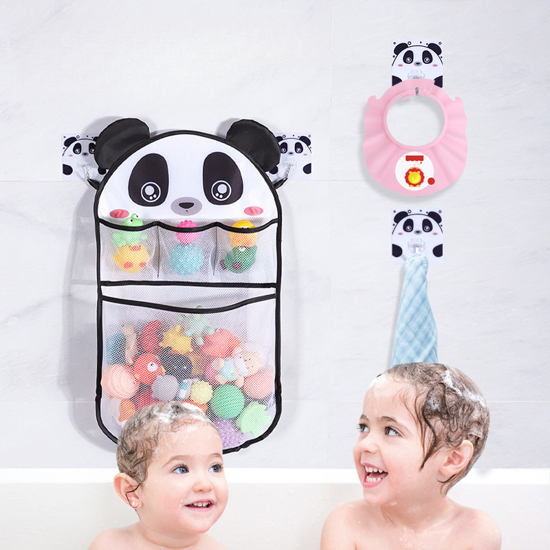 Kids Toys Basket - 만화 샤워 교수형 바구니 메쉬 가방