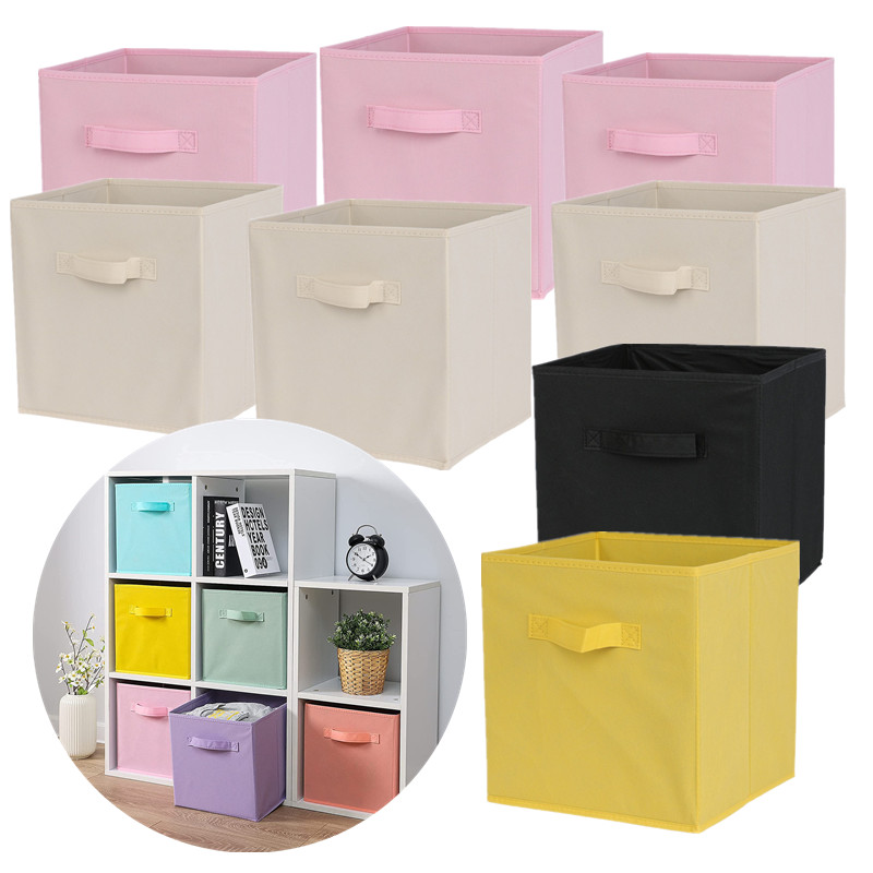 Kids Toys Drawers - 접이식 큐브 수납함 부직포 수납 박스