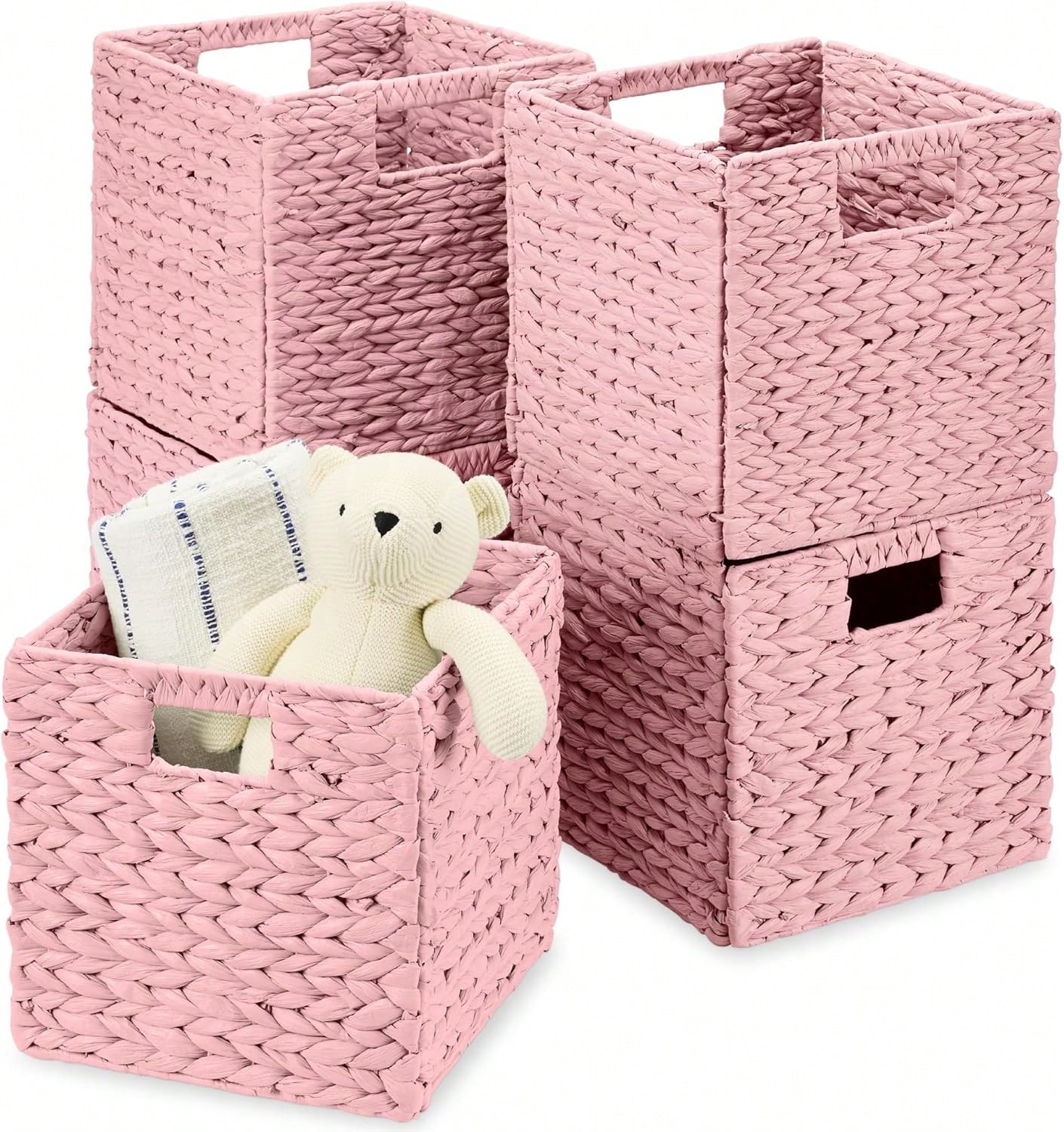10.5x10.5인치 5개입 큐브형 수납 바구니, 물히 - Kids Toys Basket 리뷰 및 가격