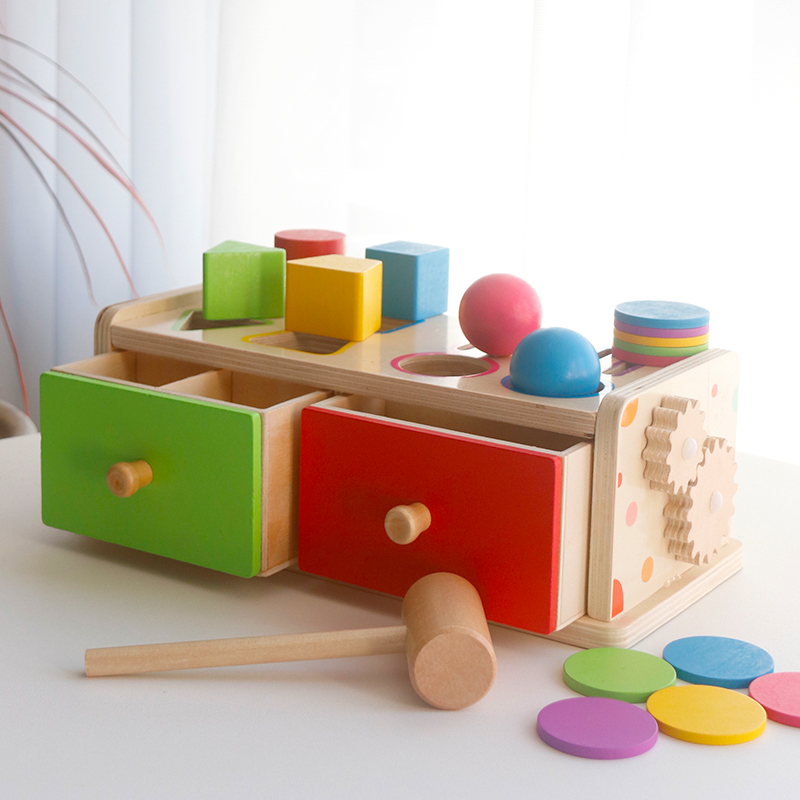 몬테소리 나무 분류 쌓기 장난감 어린이용 서랍 상자 비 - Kids Toys Drawers 리뷰 및 가격