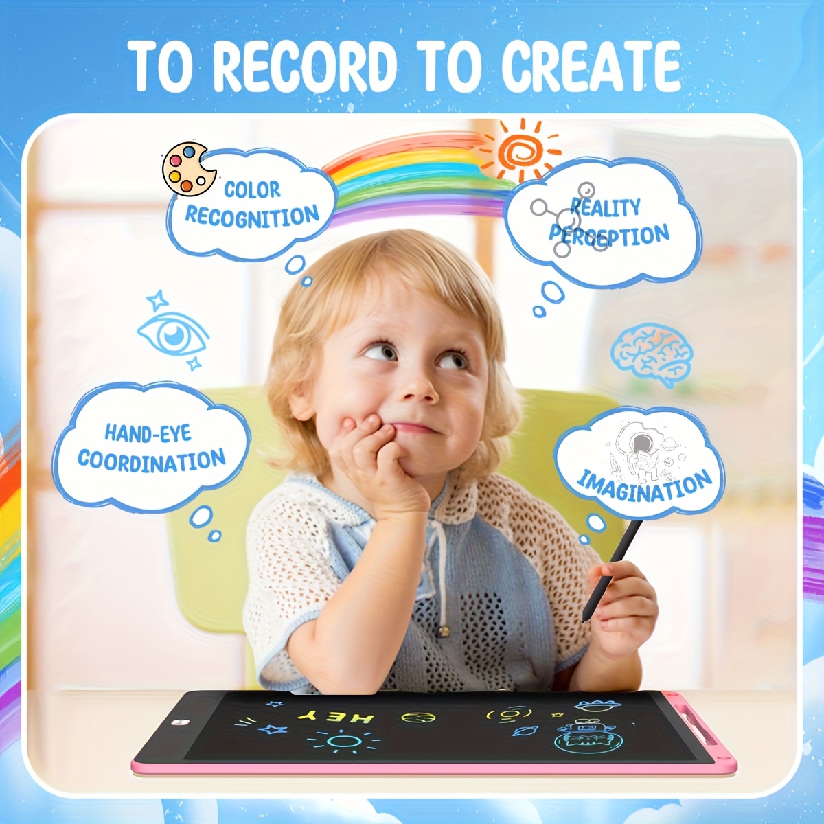 8.5 인치 LCD 그리기 태블릿의 30pcs 마술 칠 - Learning Tablet Kids 리뷰 및 가격
