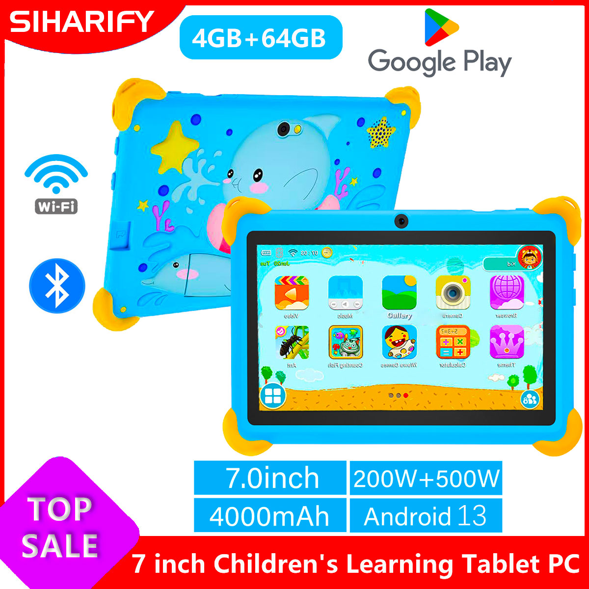 7인치 5G 어린이용 태블릿 안드로이드 학습 게임 패드 - Learning Tablet Kids 리뷰 및 가격