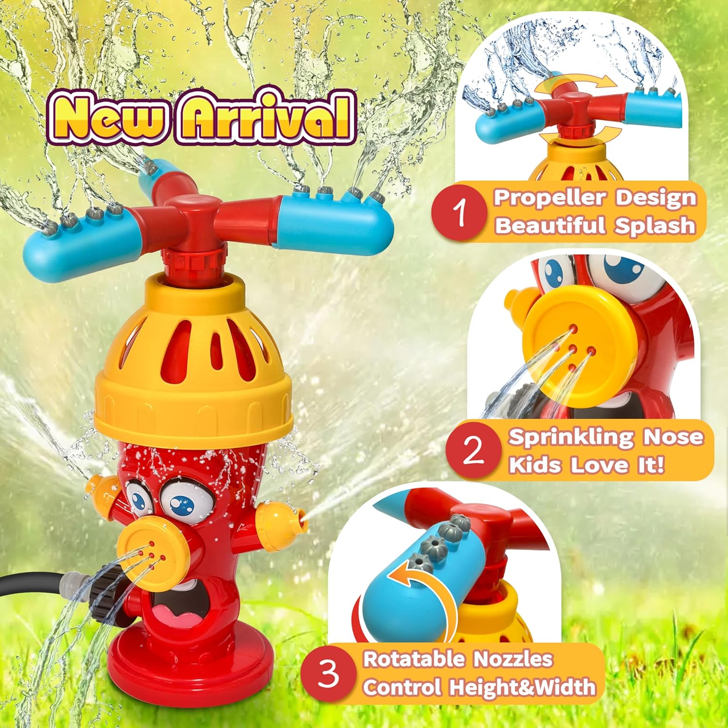 물 스프레이 장난감 유압식 스프링클러 야외 뒷마당 정원 - Kids Yard Toys 리뷰 및 가격