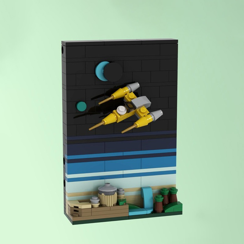MOC 빌딩 블록 세트, 창의적인 엽서 스타일 우주선  - Kids Toys Unique 리뷰 및 가격