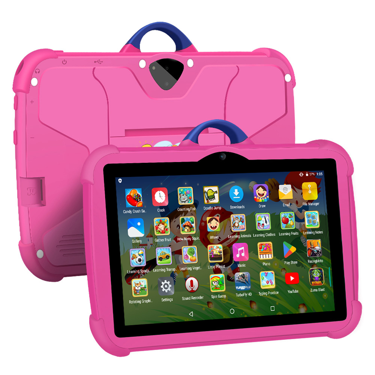 새로운 만화 패턴 어린이 태블릿 7 인치 쿼드 코어 4 - Learning Tablet Kids 리뷰 및 가격