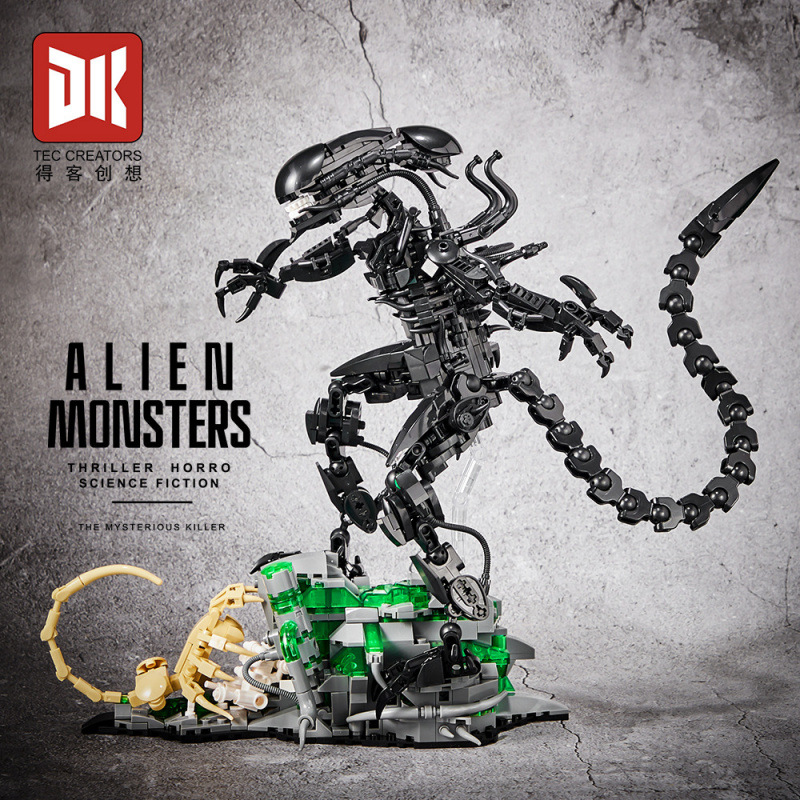 인기 판매 외계인 몬스터 제노모프 MOC 빌딩 블록 교 - Xenomorph Kids Toys 리뷰 및 가격