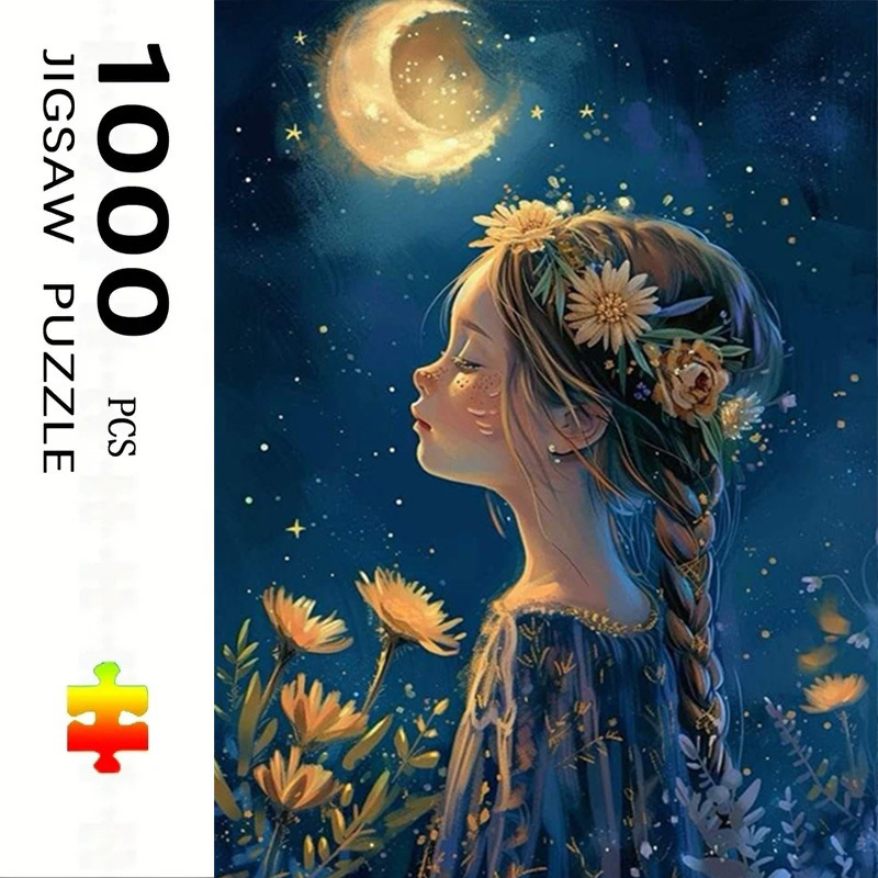 500/1000 조각 직소 퍼즐 달 아래 소녀 직소 퍼 - Kids Toys Under 500 리뷰 및 가격