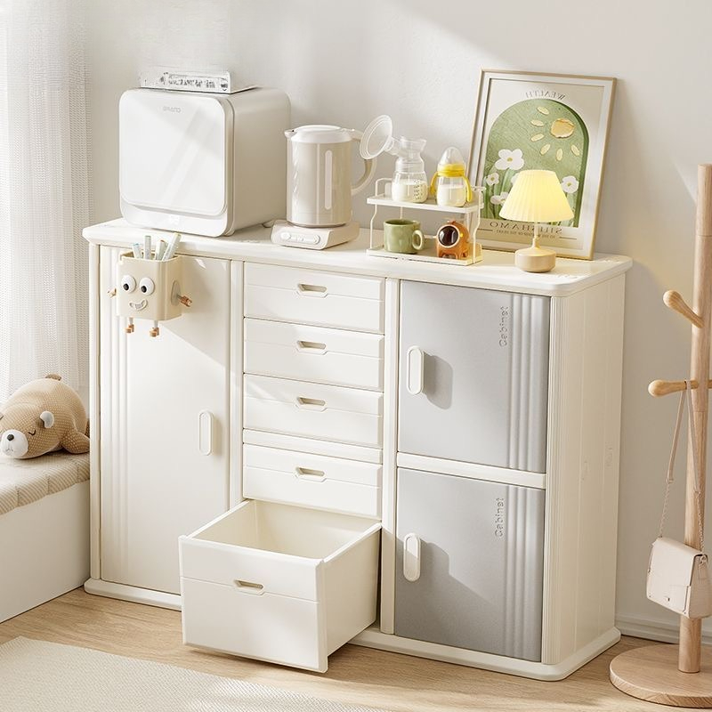 아기 식탁 옆 플라스틱 이동식 코너 수납장 컵보드 랙  - Kids Toys Drawers 리뷰 및 가격