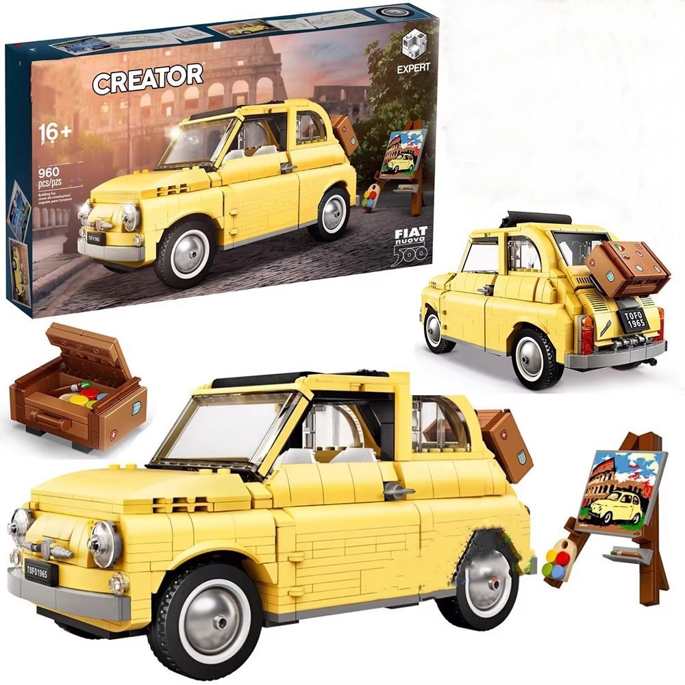 호환 가능한 레고 10271 피아트 500 여행용 자동 - Kids Toys Under 500 리뷰 및 가격