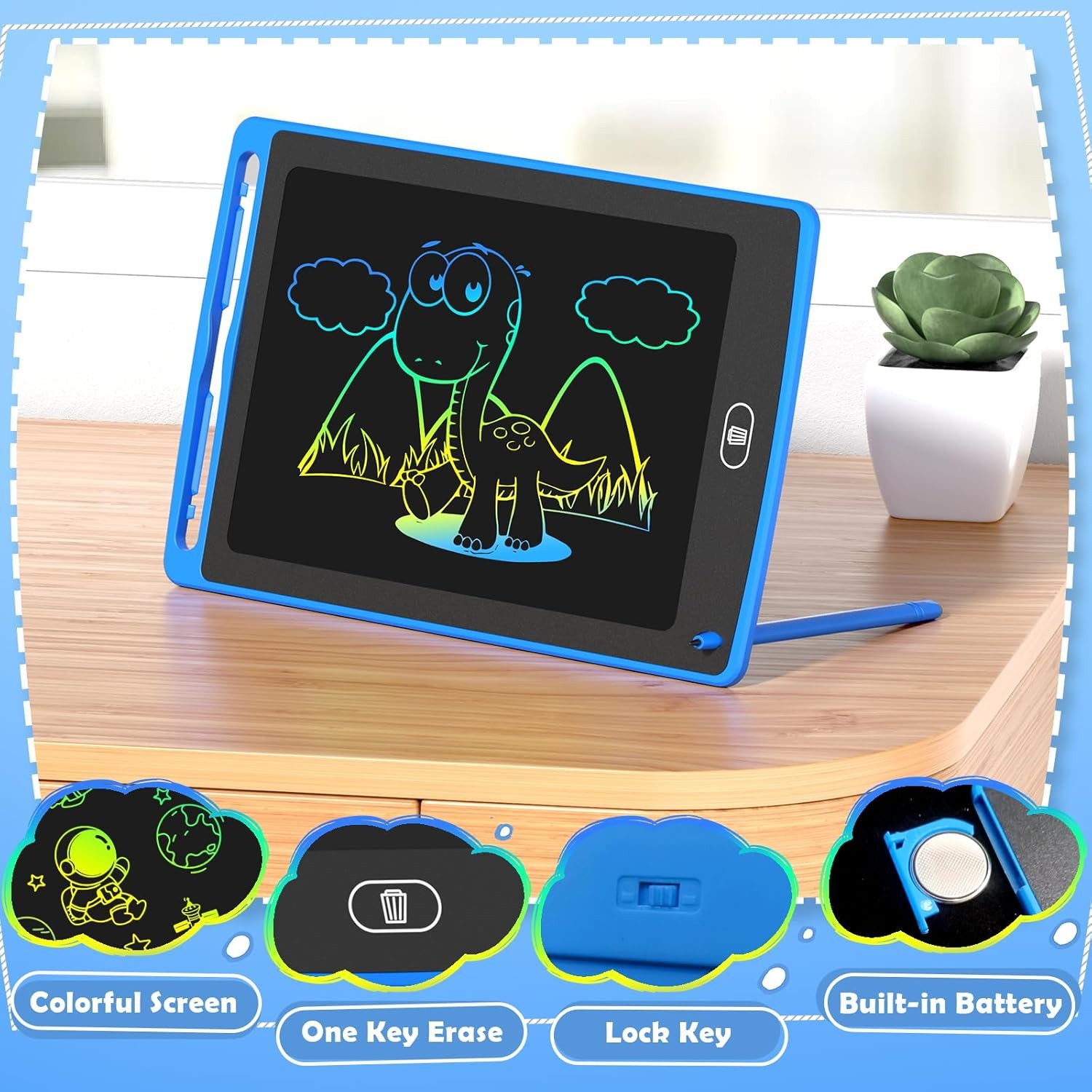 어린이용 LCD 쓰기 태블릿, 8.5인치 다채로운 낙서 - Learning Tablet Kids 리뷰 및 가격