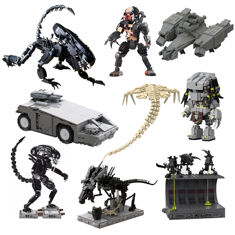MOC 외계인 괴물 빌딩 블록 액션 피규어 Xenomo - Xenomorph Kids Toys 리뷰 및 가격