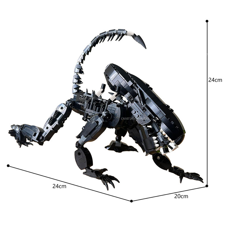 MOC 외계인 괴물 빌딩 블록 액션 피규어 Xenomo - Xenomorph Kids Toys 리뷰 및 가격