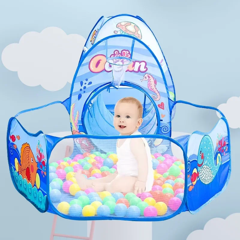 휴대용 3 in 1 어린이 놀이 세트 텐트 볼풀 크롤링 - Kids Yard Toys 리뷰 및 가격